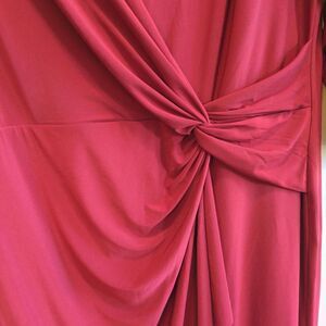 Chaps Women's Burgundy and Red Dress